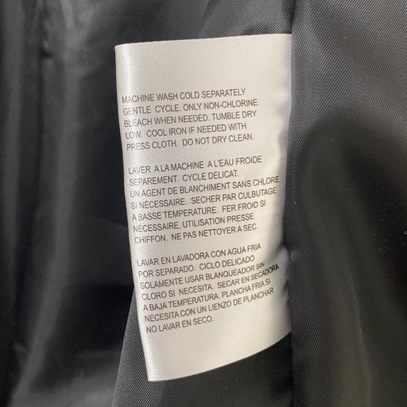 Michael Kors Black Anorak Zip Front Rain Jacket - Picture 16 of 16